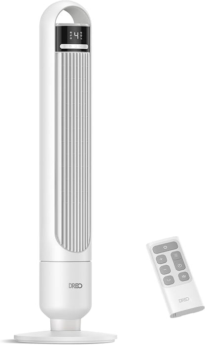 DREO Tower Fan for Bedroom, 4 Speeds, 3 Modes Standing Fans for Room by DREO