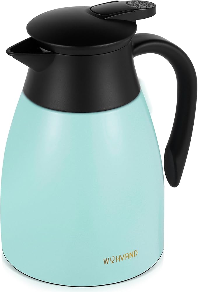 34 Oz Thermal Coffee Carafe, Stainless Steel Insulated Vacuum coffee crafts to by WYHVAND