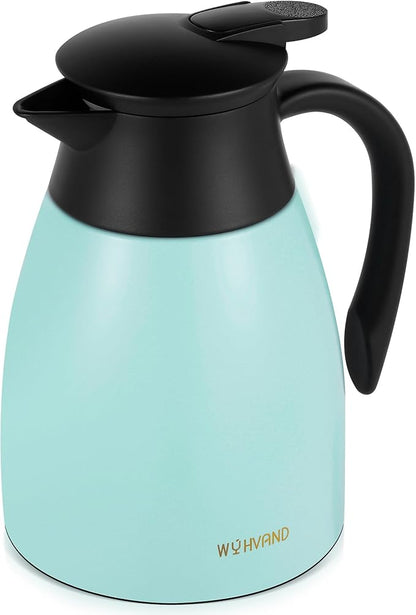 34 Oz Thermal Coffee Carafe, Stainless Steel Insulated Vacuum coffee crafts to by WYHVAND