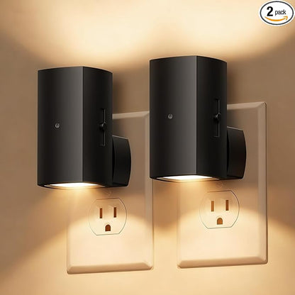 Brightown 2 Pack Night Lights Plug Into Wall, Modern Night Light by Brightown