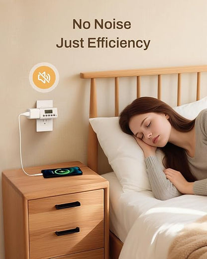 BN-LINK Indoor Digital Timer Outlet, 24 Hour Light Timer Easy Programmable - Image 8