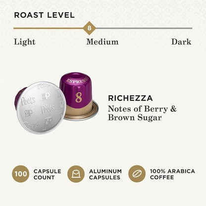 Peet's Coffee, Medium Roast Espresso Capsules, Compatible - Image 3
