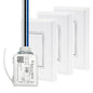 RunLessWire 4-Way Battery-Free DIY Wireless Light Switch Kit 150ft RF Range by RunLessWire