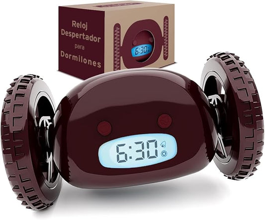 CLOCKY Extra Loud Alarm Clock for Heavy Sleepers on Wheels Rolls Runs Away by Clocky