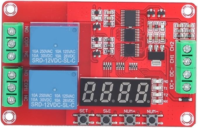Relay Module 2-Channel 5V/12V/24V by Chiffonade