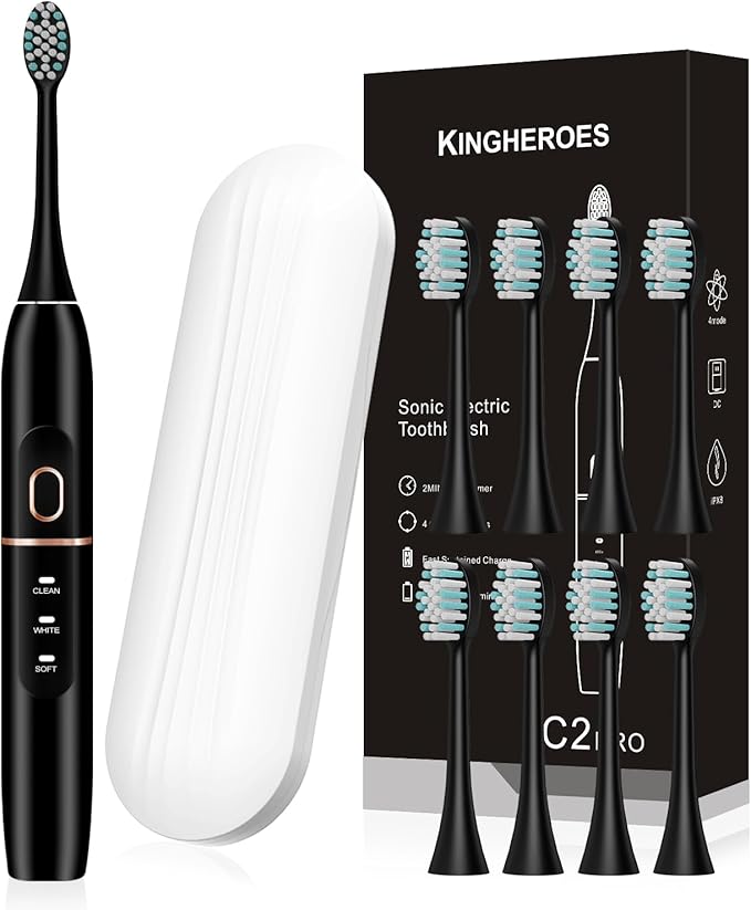 kingheroes Electric Toothbrush Set, Comes by KingheroesOralCare