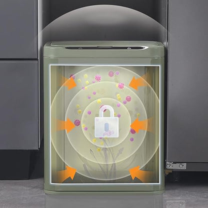 ELPHECO Stainless Steel Office Trash Can Motion Sensor Garbage Can Touchless - Image 8