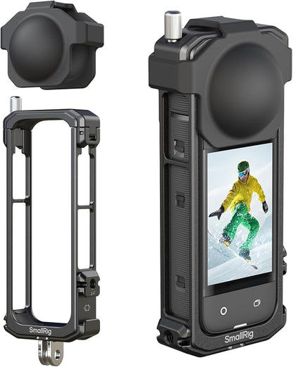 SMALLRIG Cage for Insta360 X4, Aluminum Protective Case for Insta 360 X4 by SmallRig