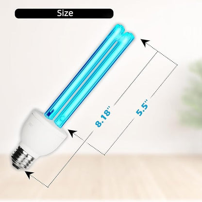 25 Watts UVC Light Bulb Ozone Free, UV Light - Image 2