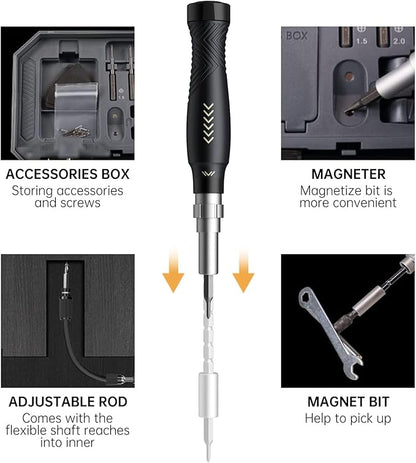 Precision Screwdriver Set, Laptop Screwdriver Kit, JAKEMY 164 in 1 Professional - Image 3