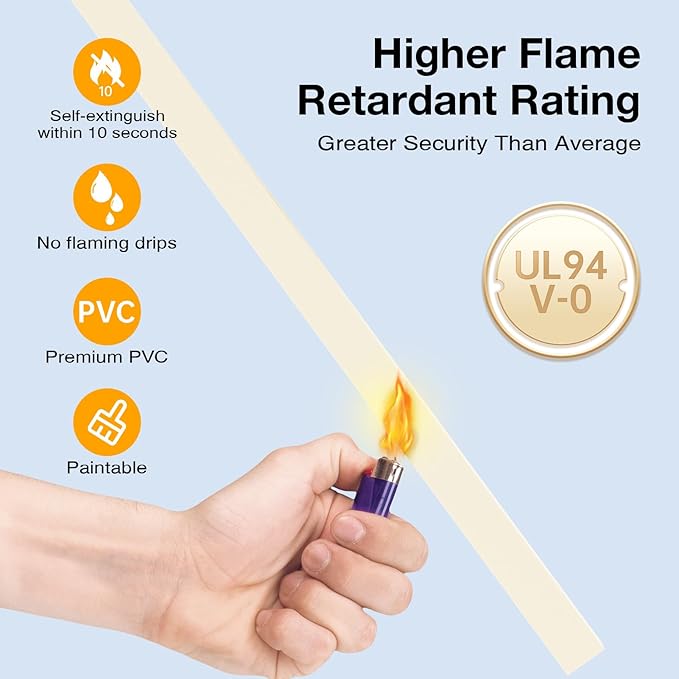 Delamu 157in Cord Covers for Wires on Wall, Cord Hider for 1 Cord, Paintable - Image 3