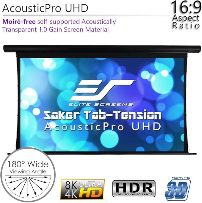 Saker Tab-Tension AcousticProUHD, Acoustically Sound Transparent Motorized - Image 5