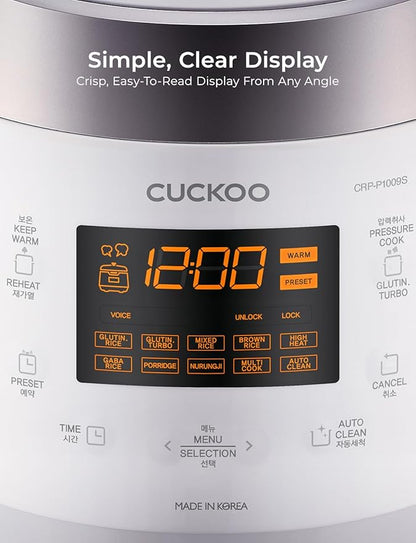 CUCKOO High Pressure Rice Cooker 10-Cup Uncooked / 20-Cup Cooked - Image 6