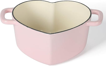Martha Stewart Heart Shaped 2-Quart Enamel Cast Iron Dutch Oven - Image 4