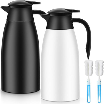Norme 2 Pcs Thermal Coffee Carafe Insulated Stainless Steel Coffee Carafe by Norme