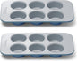 Caraway Nonstick Ceramic 6 Cup Muffin Pan Duo – Non-Toxic, PTFE & PFOA Free – by Caraway