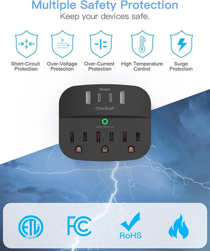 2 Pack Multi Plug Outlet Splitter - Image 4