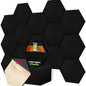 18 Pack Acoustic Panels-12"X10"X 0.4" Self-Adhesive Soundproof Wall Panels by DMSKY