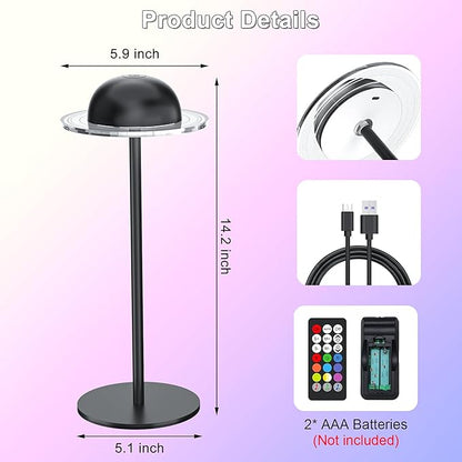 Cordless Table Lamp, Portable LED Desk Lamps, 2400mAh Rechargeable & Dimmable - Image 7