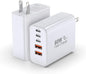 TZBAY 2-Pack 60W USB C Charger Block, 5-Port Fast Wall Charger Station by TZBAY