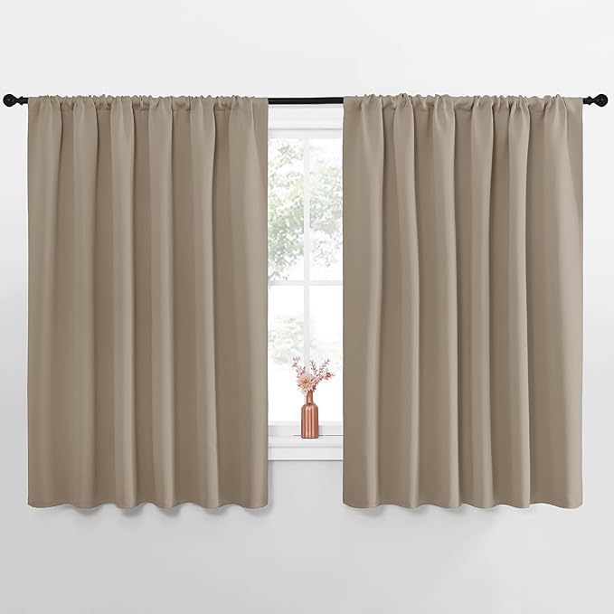 NICETOWN Blackout Curtains for Bedroom, 1 Pair, 70 by 63-inch, Window Treatment by NICETOWN
