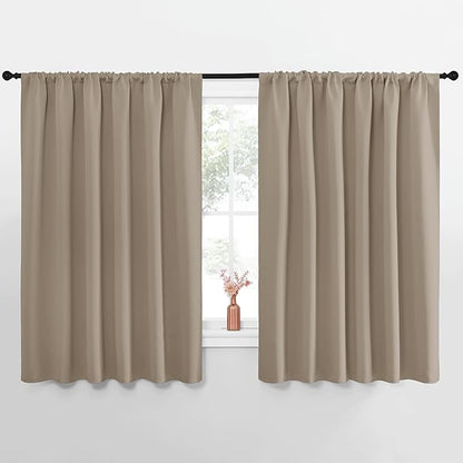 NICETOWN Blackout Curtains for Bedroom, 1 Pair, 62 by 63-inch, Window Treatment by NICETOWN
