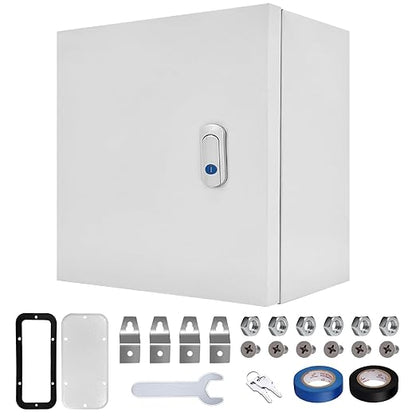 Outdoor Electrical Box 16 x 16 x 8”D NEMA 4X Enclosure Steel Box, Waterproof & by CXCESNS