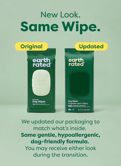 Earth Rated Dog Wipes, Hypoallergenic, 3-in-1 Cleaning and Hydrating, - Image 2