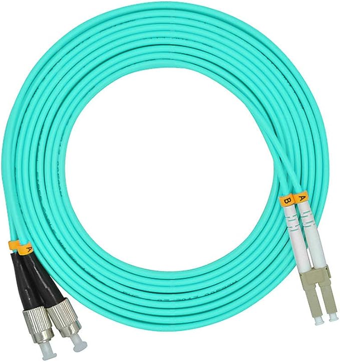 Jeirdus 3Meters 10ft LC to FC Duplex 50/125 10G OM3 Multi-Mode Fiber Optic by Jeirdus