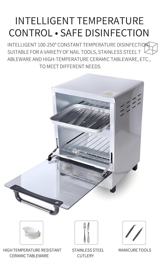 Sterilizer for Nail Tools, 12L Multifunctional High Temperature Cleaning Dry - Image 3