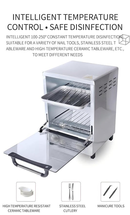 Sterilizer for Nail Tools, 12L Multifunctional High Temperature Cleaning Dry - Image 3