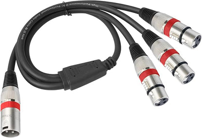 SiYear XLR Splitter Cable 3 Way - Image 3
