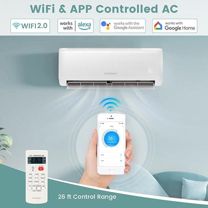 RELAX4LIFE Mini Split Ac/Heating System, 24000 BTU Ductless Mini Split Air - Image 3