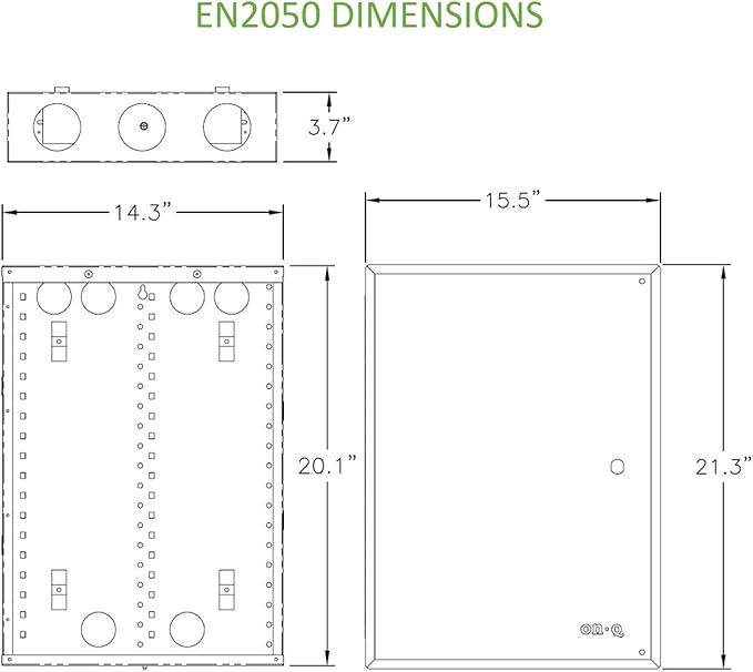 On-Q 20" Structured Media Enclosure - Image 5