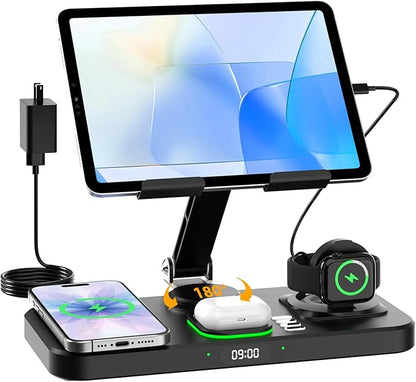 30W Charging Station for Apple Products, Foldable Wireless Charger by Hostena