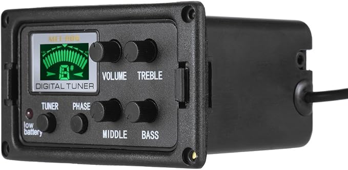 Acoustic Guitar Tuner, 3-Band EQ Equalizer LCD Display Volume Control Bass - Image 8