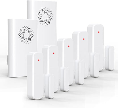 Wireless Door Chime, Door Open Sensor Alarm When Entry Business/Office/Store by AMHEY