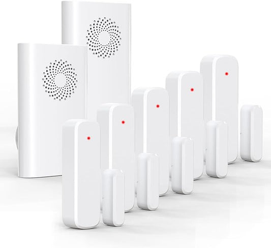 Wireless Door Chime, Door Open Sensor Alarm When Entry Business/Office/Store by AMHEY