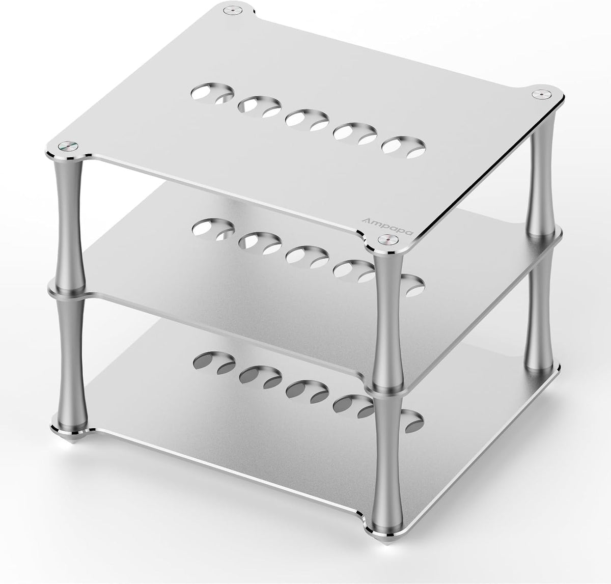 BK1 Desktop HiFi Stand: Aluminum Audio Rack A1 D1 Q1 Amplifier DAC Preamp wit...