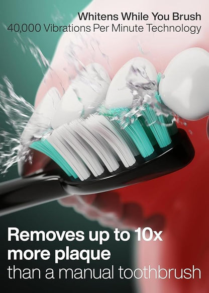 Aquasonic Black Series Ultra Whitening Toothbrush – ADA Accepted Electric - Image 2