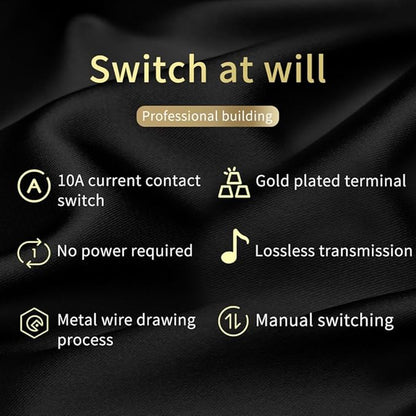 TKOWTB HiFi Lossless 4 in 1 Out 2 in 1 Out HiFi Stereo Audio Source Input - Image 5