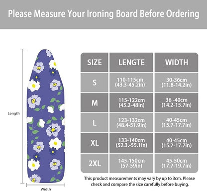 ZCFYGDX Flamingo Palm Leaf Print Ironing Board Covers Hook & Loop Elastic Edge - Image 6