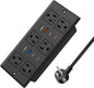 30W Recessed Power Strip USB C, Desk Flush Mount Outlet Plug in 6 AC & 8 USB by HEZI