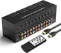 8 Port RCA to HDMI Converter 1080P/720P RCA Composite CVBS AV Switch to HDMI by ZUZONG