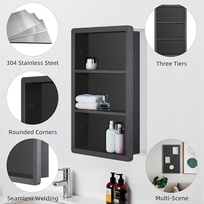 Recessed Medicine Cabinet No Mirror - Image 4