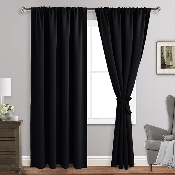JIUZHEN Blackout Curtains for Bedroom by JIUZHEN