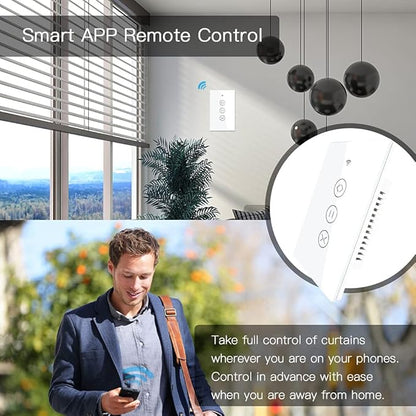 MOES WiFi Smart Curtain Switch Motorized Roller Blinds Shutter Switch, Smart - Image 5