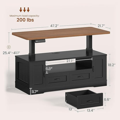SEDETA 47.2" Electric Standing Coffee Table - Image 2