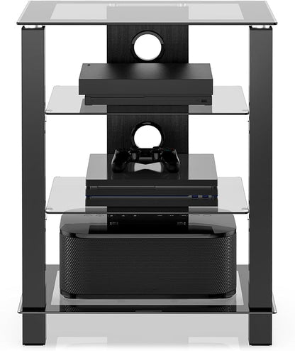 FITUEYES 4-Tier AV Media Cabinet Stand Component Cabinet, Gaming TV Stand and - Image 8