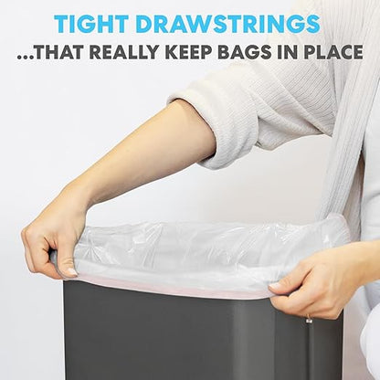 SIMPLI-MAGIC 13 Gallon Drawstring Trash Bags, 120 Pack – Tall Kitchen Garbage - Image 4